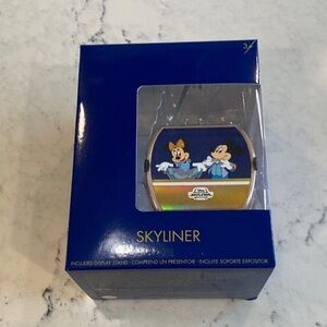 Disney Skyliner with display stand -  with Mickey and Minnie in Blue and Gold